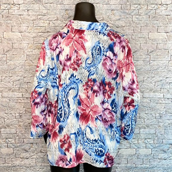 Alfred Dunner Floral Blouse - Picture 4 of 6